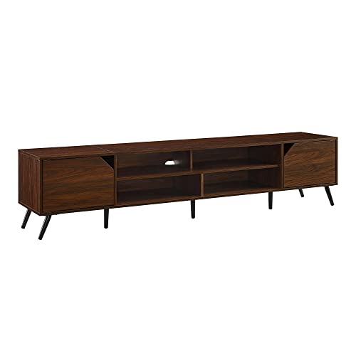 Walker Edison Walker Edison Nora Modern Minimal Open-Shelf TV Stand fo — Build quality and design details up close