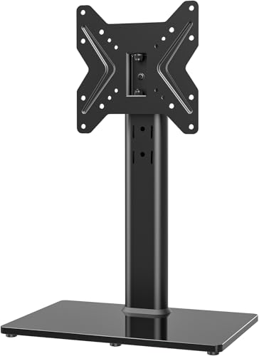 Hemudu Universal Swivel TV/Table Top TV Stand for 19 to 43 inch TVs wi — Design and materials in detail