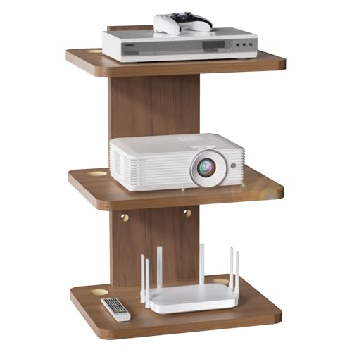WALI WALI Floating TV Shelf, 3 Tier Projector Shelf for DVD Players, R — Build quality and design details up close