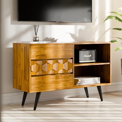 Bme Bme Georgina 45 Inch Solid Wood TV Stand, Under 10 Minutes Assembl — Manufacturer product photo — why rates vary for best tv s
