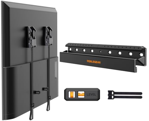 Perlegear No Drill TV Wall Mount for 24–65 inch TVs up to 100 lbs