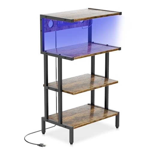 Aquzee Aquzee Video Game Console Shelf, Stereo Racks - Media Stand wit — Build quality and design details up close