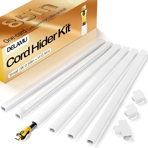 Delamu Delamu Cord Hider, Cord Covers for Wires on Wall, One-Cord Cabl — Build quality and design details up close