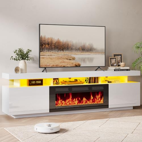 Jocoevol 70" Floating Fireplace TV Stand with 36" Crystal Electric Fir — Side-by-side comparison of top picks in this category