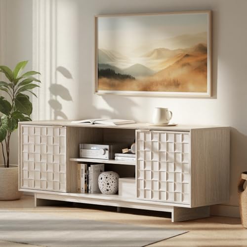 COLAMY COLAMY TV Stand with Two Doors, Entertainment Center 59" with A — How the options on this page compare