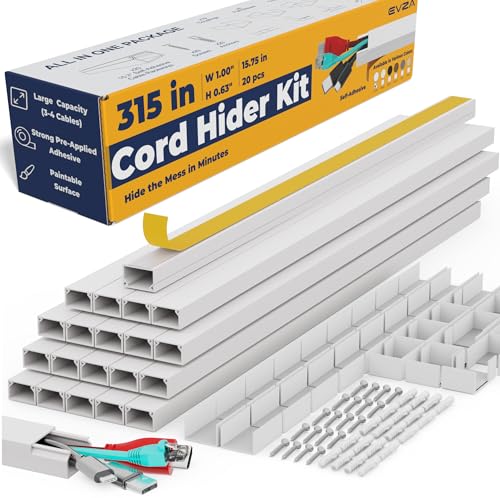 EVZA Cord Hider, Wire Cover, Cord Covers Wall Mounted TV, Cable Hider, — Key features at a glance