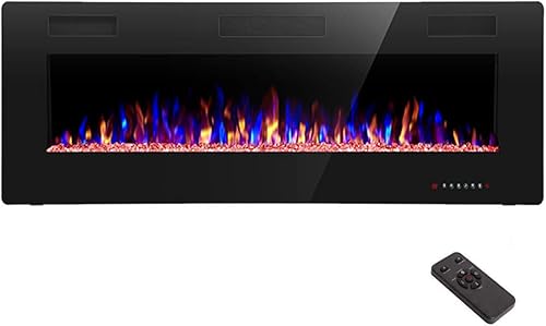 R.W.FLAME Electric Fireplace 50 inch Recessed and Wall Mounted,The Thi — Our recommended configuration for best results