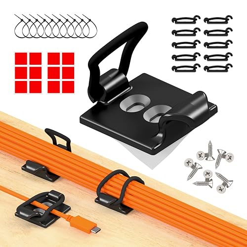 CableGenie CableGenie [Made in the UK] 10-Pack Adjustable Elastic Adhe — Build quality and design details up close