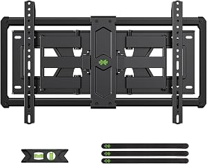 USX Mount Ultra Slim TV Wall Mount for 37-90 inch TVs, Low Profile Full Motion TV Mount wi