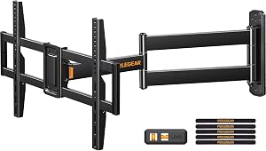 Perlegear Corner TV Wall Mount Long Arm TV Mount Bracket for 37-75 Inch TVs-Full Motion Wa