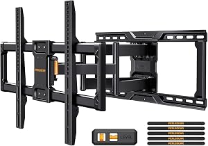 Perlegear UL-Listed Full Motion TV Wall Mount for 42–90 Inch TVs up to 150 lbs, Pre-Assemb