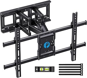 Pipishell Full Motion TV Wall Mount for Most 37-84 Inch TVs up to 132lbs, Wall Mount TV Br