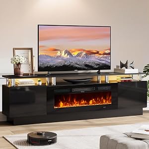 OneBlis 70" TV Stand for Living Room, Modern Entertainment Center & Media Console