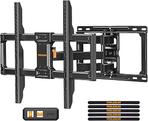 Perlegear Full Motion TV Wall Mount, Heavy Duty TV Mount for 42 55 65 75 85 86 inch Flat/C