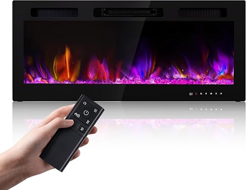 Electric Fireplace 50 Inch Wall Mount Insert Fireplaces Realsmart 1500 — Our recommended configuration for best results