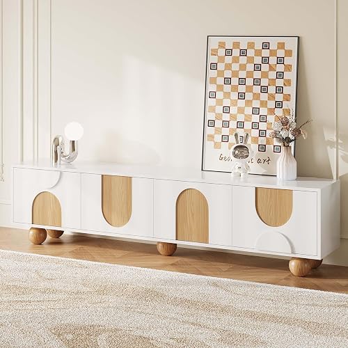 VAFON 78.74" Modern TV Stand – Cute Media Console with 4 Doors, Large — Key features at a glance